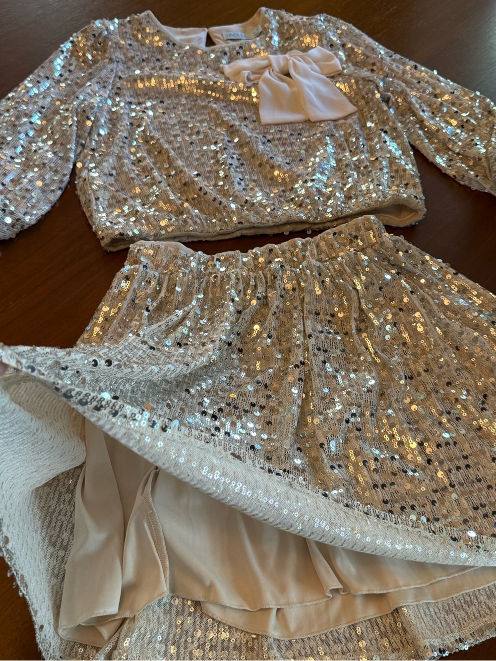 Abel & Lula two piece sequined set -